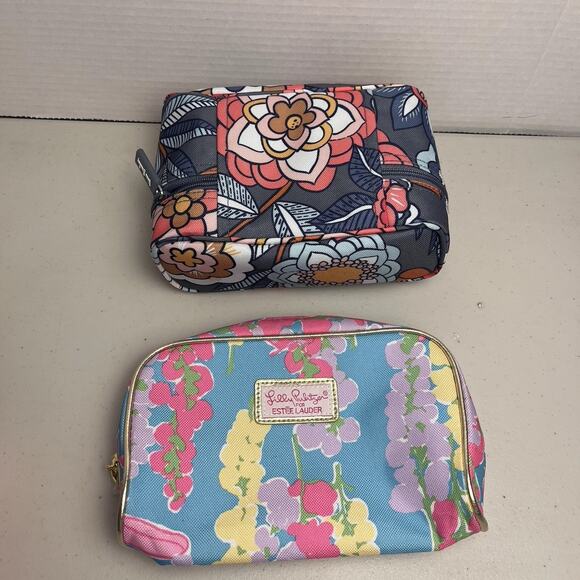 Vera Bradley Lilly Pulitzer Cosmetic Makeup Bag Lot Tropical Evening Floral NWOT - Picture 5 of 16